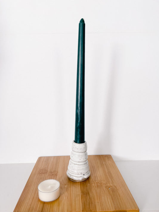 Tall Candle Holder with Candle